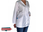 Tunique GRETA écoresponsable 65% polyester recyclé/ 35% Lyocell, manches longues relevables