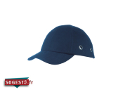 Casquette anti-heurt type base-ball avec calotte moulée en ABS couleur au choix